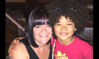 My son Elia with his amazing foster mother Treena